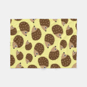 Nahtloses Muster der Igel (ver.2) Fleecedecke (Vorderseite (Horizontal))