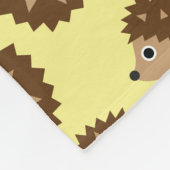 Nahtloses Muster der Igel (ver.2) Fleecedecke (Ecke)