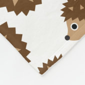 Nahtloses Muster der Igel (ver.6) Fleecedecke (Ecke)