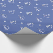 nahtloses Muster der Katze Geschenkpapier (Ecke)