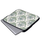 Nahtloses Muster der klassischen Blumenstaube Laptopschutzhülle (Vorne Knopf)