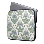 Nahtloses Muster der klassischen Blumenstaube Laptopschutzhülle (Vorderseite Links)