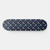 Nahtloses Muster der Planeten des Sonnensystems Skateboard (Horizontal)