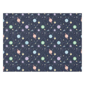 Nahtloses Muster der Planeten des Sonnensystems Tischdecke (Vorderseite (Horizontal))