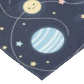 Nahtloses Muster der Planeten des Sonnensystems Tischdecke (Schrägansicht)