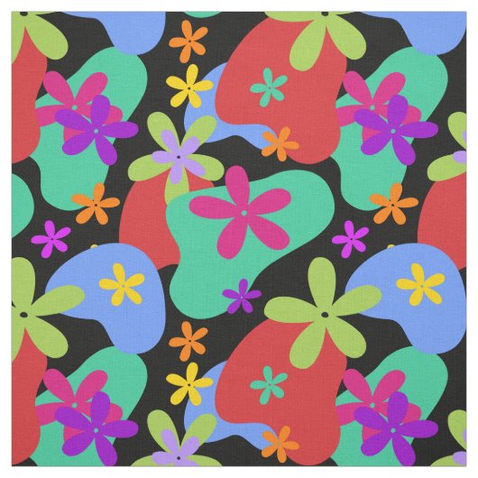 Nahtloses Muster der Retro Blumen gefärbt Stoff (Muster)