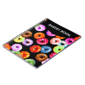 Nahtloses Muster der Schaumgummiringe + Ihr Notizblock (Linke Seite)