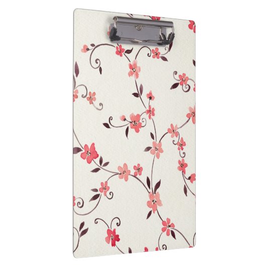 Nahtloses Muster des Aquarells mit angeredetem Klemmbrett (Rechts)