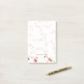 Nahtloses Muster des Aquarells mit angeredetem Post-it Klebezettel (Auf Schreibtisch)