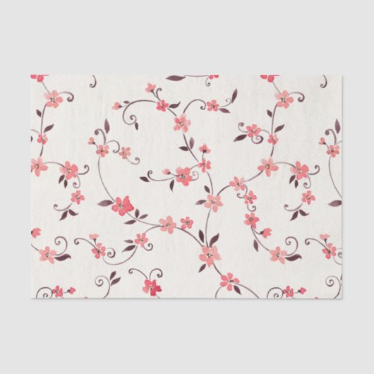 Nahtloses Muster des Aquarells mit angeredetem Seidenpapier (Vorderseite)