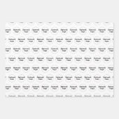 Nahtloses Muster des Firmenlogos auf Weiß Geschenkpapier Set (Vorderseite 2)