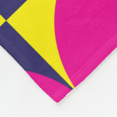Nahtloses Muster des Pops und farbenfroher Abstrak Fleecedecke (Ecke)