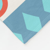 Nahtloses Muster des Retro-Hipsters Fleecedecke (Ecke)