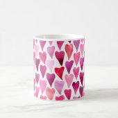 Nahtloses Muster des Valentinstag Kaffeetasse (Mittel)