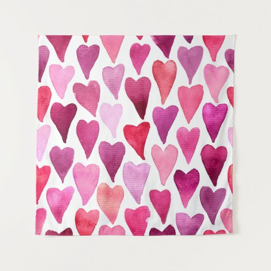 Nahtloses Muster des Valentinstag Wandteppich (Vorderseite)