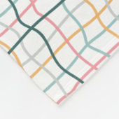 Nahtloses Muster durch Doodle-Linien Fleecedecke (Ecke)