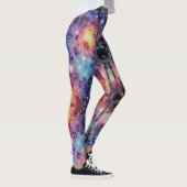 Nahtloses Muster einer Galaxie Leggings (Rechts)