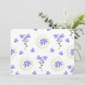 Nahtloses Muster Einladung (Stehend Vorderseite)