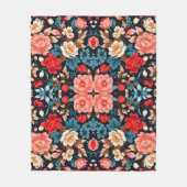 Nahtloses Muster, elegant und zeitlos Fleecedecke (Vorderseite)