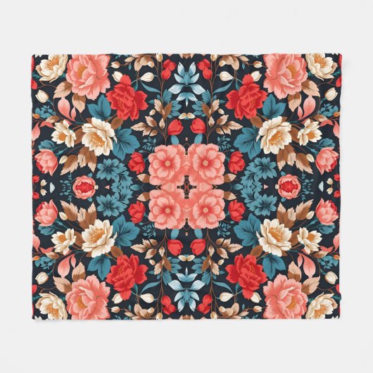 Nahtloses Muster, elegant und zeitlos Fleecedecke (Vorderseite (Horizontal))