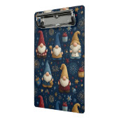 Nahtloses Muster festlicher Gnome Mini Klemmbrett (Gewinkelt2)