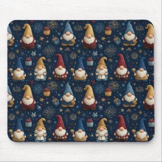 Nahtloses Muster festlicher Gnome Mousepad
