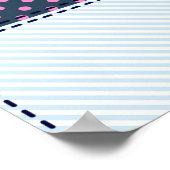 Nahtloses Muster. Flickwerk Poster (Ecke)