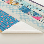 Nahtloses Muster, Fliesen aus Fliesen.  Sherpadecke (3/4)