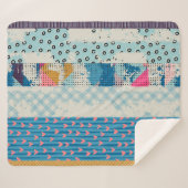 Nahtloses Muster, Fliesen aus Fliesen.  Sherpadecke (Vorderseite (Horizontal))