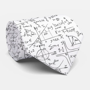 Nahtloses Muster für mathematische Gleichungen Krawatte
