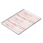 Nahtloses Muster für Wasserfarben Notizblock (Linke Seite)