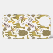 Nahtloses Muster Giraffe, gelber weißer Hintergrun Case-Mate iPhone Hülle (Rückseite (Horizontal))