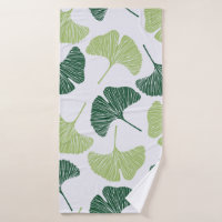 Nahtloses Muster Green Ginkgo Biloba
