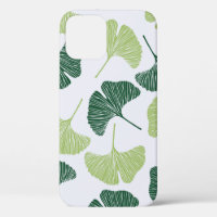 Nahtloses Muster Green Ginkgo Biloba