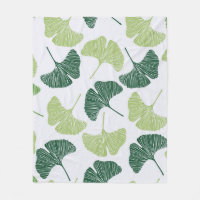 Nahtloses Muster Green Ginkgo Biloba 
