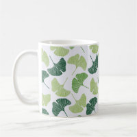 Nahtloses Muster Green Ginkgo Biloba