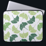 Nahtloses Muster Green Ginkgo Biloba  Laptopschutzhülle<br><div class="desc">Nahtloses Muster Green Ginkgo Biloba</div>