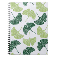 Nahtloses Muster Green Ginkgo Biloba