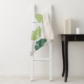 Nahtloses Muster Green Ginkgo Biloba Sherpadecke (Beispiel)