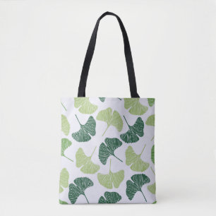 Nahtloses Muster Green Ginkgo Biloba Tasche