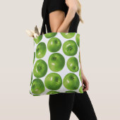Nahtloses Muster grüner Apfel Tasche (Von Nahem)