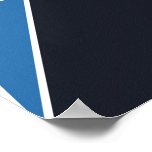 Nahtloses Muster, handgezeichnete Blitze Poster (Ecke)