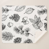 Nahtloses Muster. Handgezeichnete Vintage Illustra Sherpadecke (Vorderseite (Horizontal))