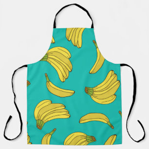 Nahtloses Muster handgezeichneter Bananen. Skizzen Schürze