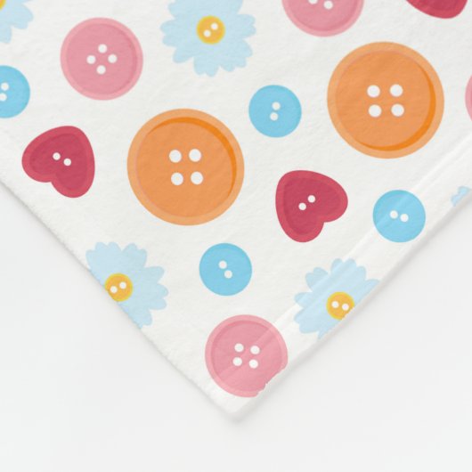 Nahtloses Muster heller Nähtasten Fleecedecke (Ecke)