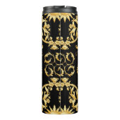 Nahtloses Muster, Hintergrund in barocken, Rokoko, Thermosbecher (Rückseite)