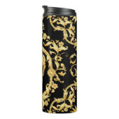 Nahtloses Muster, Hintergrund in barocken, Rokoko, Thermosbecher (Nach rechts gedreht)