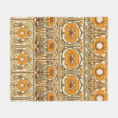 Nahtloses Muster, Hintergrund mit dekorativem Desi Fleecedecke (Vorderseite (Horizontal))