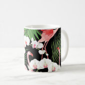 Nahtloses Muster, Hintergrund mit tropischen Pflan Kaffeetasse (VorderseiteRechts)