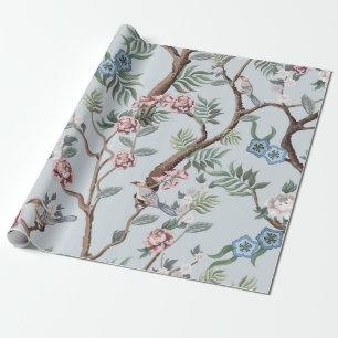 Nahtloses Muster im Chinoiserie-Stil mit Pfingstro Geschenkpapier